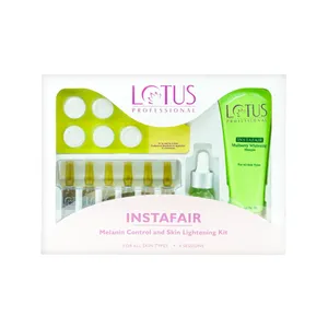 Lotus Professional 6 Sessions Instafair Melanin Control & Skin Lightening Kit for All Skin Types